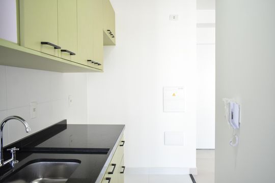 Cozinha de apartamento para alugar com 1 quarto, 50m² em Vila Clementino, São Paulo