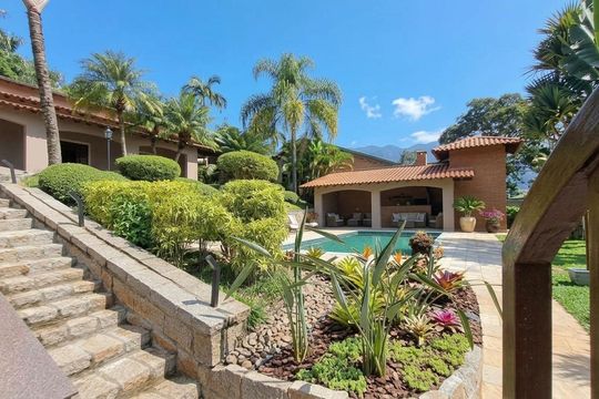 Área externa de casa para alugar com 5 quartos, 389m² em Condominio Fazenda São Joaquim, Vinhedo