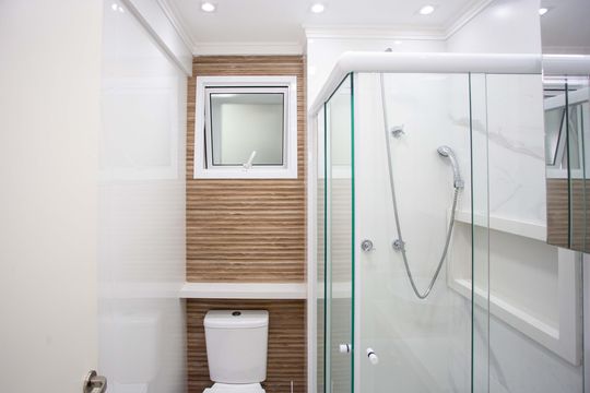 Banheiro Social de apartamento para alugar com 2 quartos, 55m² em Centro, Diadema