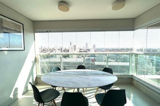 Varanda de kitnet/studio à venda com 1 quarto, 34m² em Campo Belo, São Paulo