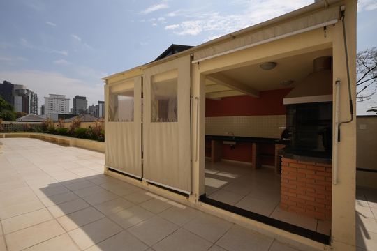 Área comum - Churrasqueira de apartamento à venda com 3 quartos, 133m² em Vila Bastos, Santo André
