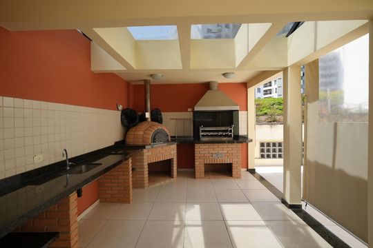 Área comum - Churrasqueira de apartamento à venda com 3 quartos, 133m² em Vila Bastos, Santo André