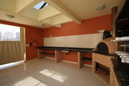 Área comum - Churrasqueira de apartamento à venda com 3 quartos, 133m² em Vila Bastos, Santo André