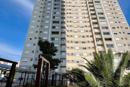Fachada do bloco de apartamento para alugar com 2 quartos, 66m² em Loteamento Parque São Martinho, Campinas