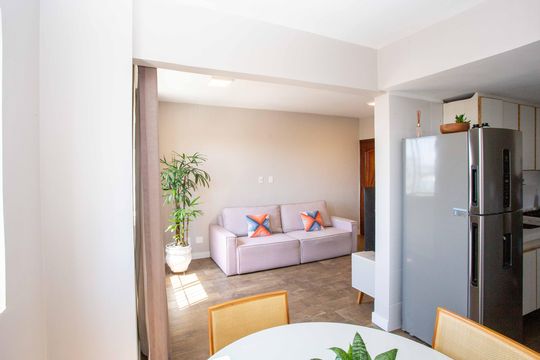 Sala de Jantar de apartamento à venda com 2 quartos, 55m² em Piraporinha, Diadema
