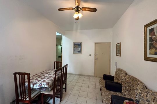 Sala de apartamento para alugar com 1 quarto, 50m² em Itararé, São Vicente
