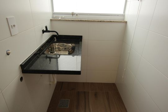 Área de Serviço de casa de condomínio para alugar com 2 quartos, 88m² em Campo Grande, Santos