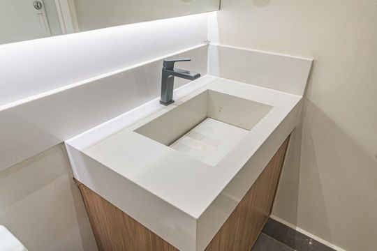 Banheiro Social de apartamento para alugar com 2 quartos, 69m² em Jardim das Acacias, São Paulo