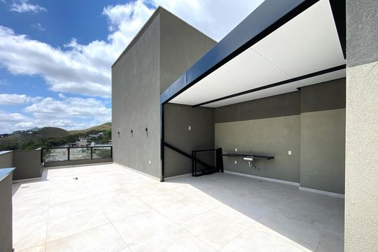 Varanda de apartamento à venda com 2 quartos, 129m² em Buritis, Belo Horizonte