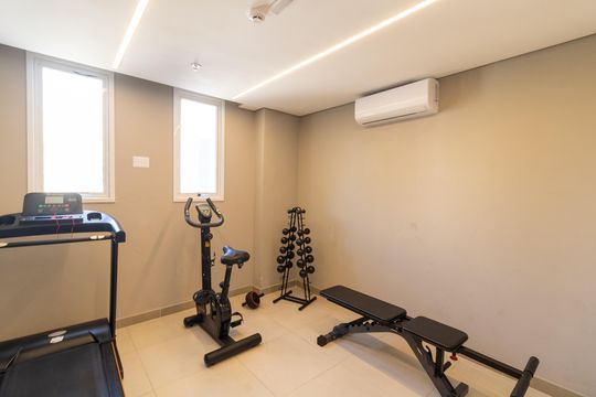 Área comum - Academia de kitnet/studio à venda com 1 quarto, 35m² em Centro Histórico, Porto Alegre