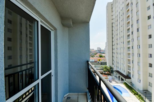 Varanda da Sala de apartamento à venda com 1 quarto, 40m² em Centro, Guarulhos
