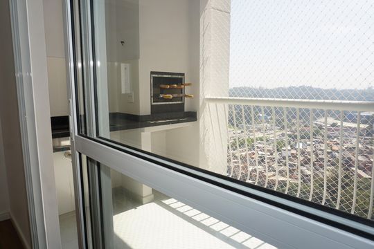 Varanda da Sala de apartamento para alugar com 3 quartos, 82m² em Jardim Branca Flor, Embu das Artes