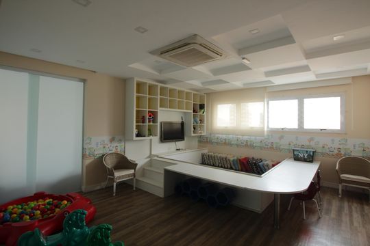 Área comum de apartamento para alugar com 2 quartos, 77m² em Pompéia, Santos