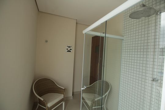 Área comum de apartamento para alugar com 2 quartos, 77m² em Pompéia, Santos