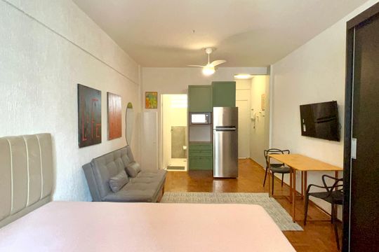 Studio de kitnet/studio para alugar com 1 quarto, 35m² em Jardim Paulista, São Paulo