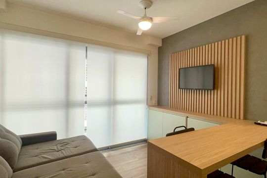 Sala de apartamento para alugar com 1 quarto, 31m² em Jardim Paulista, São Paulo