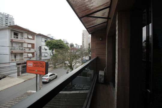 Varanda do Quarto 1 de casa para alugar com 2 quartos, 120m² em Gonzaga, Santos
