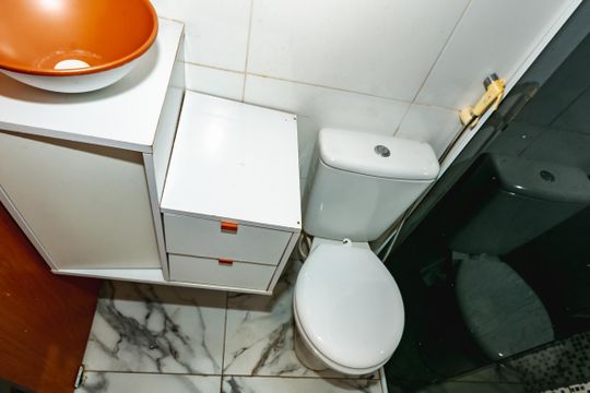 Banheiro  de casa para alugar com 1 quarto, 55m² em Vila Jardim Leblon, Belo Horizonte