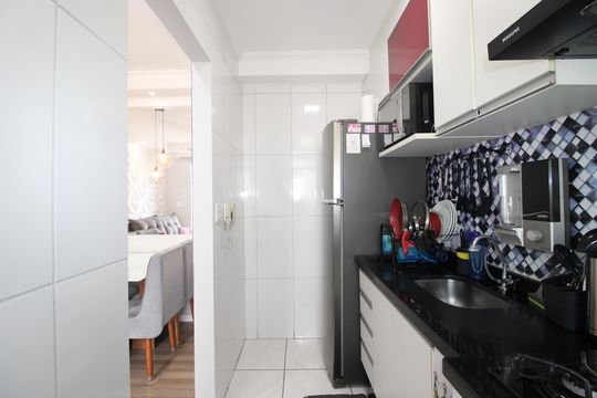 Cozinha de apartamento à venda com 2 quartos, 43m² em Jardim Sao Pedro, São Paulo