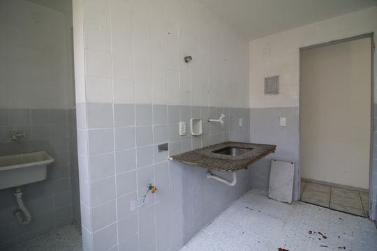 Cozinha de apartamento à venda com 2 quartos, 48m² em Pechincha, Rio de Janeiro
