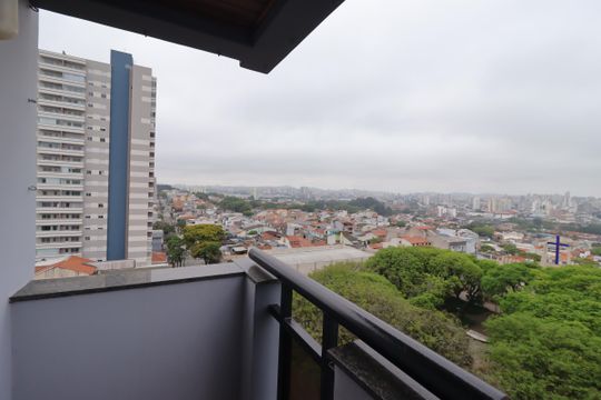 Sacada da Suíte de apartamento à venda com 3 quartos, 98m² em Vila Curuçá, Santo André