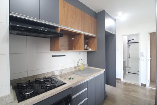 Cozinha de apartamento para alugar com 2 quartos, 34m² em Jurubatuba, São Paulo