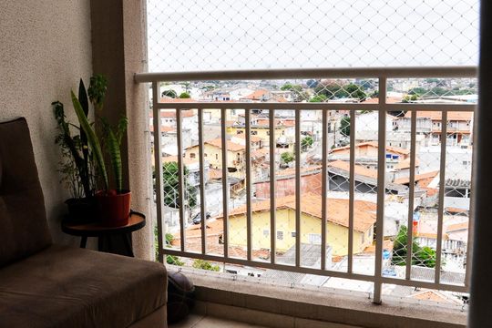 Varanda  de apartamento à venda com 2 quartos, 54m² em Chácara São João, São Paulo