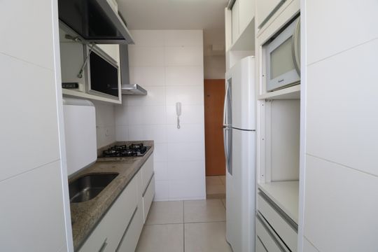 Cozinha de apartamento para alugar com 2 quartos, 58m² em Centro, Uberlândia