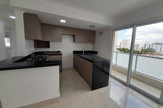 Cozinha de apartamento à venda com 2 quartos, 62m² em Jardim, Santo André