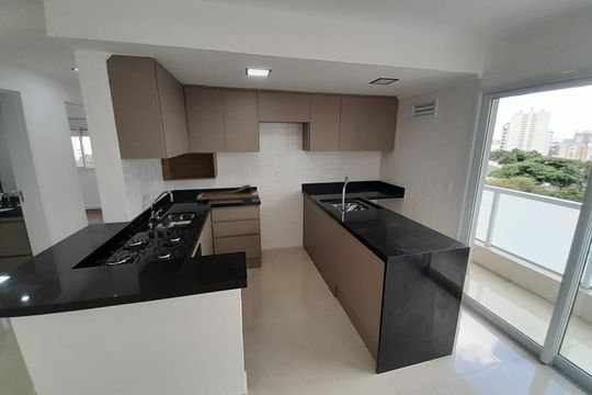 Cozinha de apartamento à venda com 2 quartos, 62m² em Jardim, Santo André