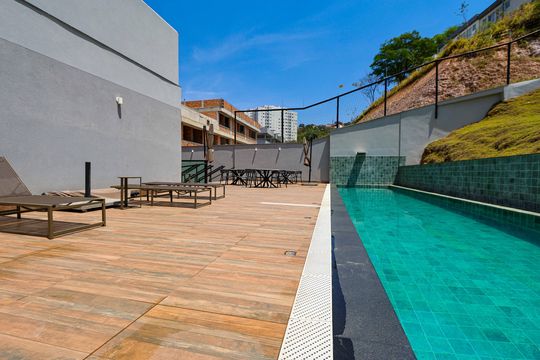 Área comum - Piscina de apartamento para alugar com 2 quartos, 85m² em Buritis, Belo Horizonte