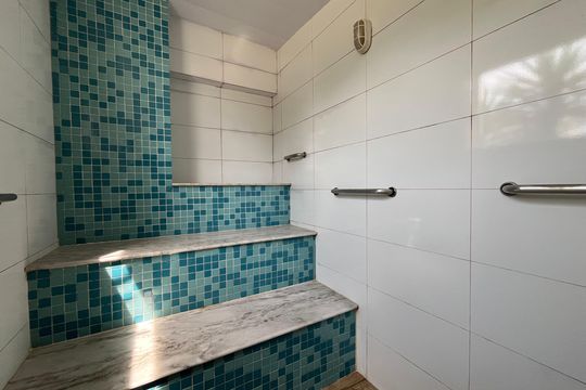 Saúna de apartamento para alugar com 1 quarto, 56m² em Barra da Tijuca, Rio de Janeiro