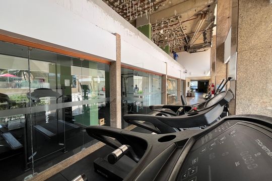 Área comum - Academia de apartamento para alugar com 1 quarto, 56m² em Barra da Tijuca, Rio de Janeiro