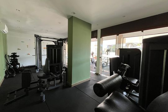 Área comum - Academia de apartamento para alugar com 1 quarto, 56m² em Barra da Tijuca, Rio de Janeiro