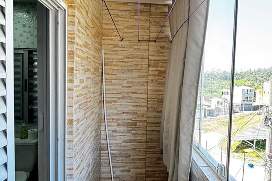 Varanda da Suíte de casa à venda com 2 quartos, 36m² em Cidade São Jorge, Santo André