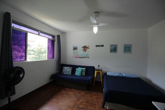 Sala/Quarto de kitnet/studio para alugar com 1 quarto, 40m² em José Menino, Santos