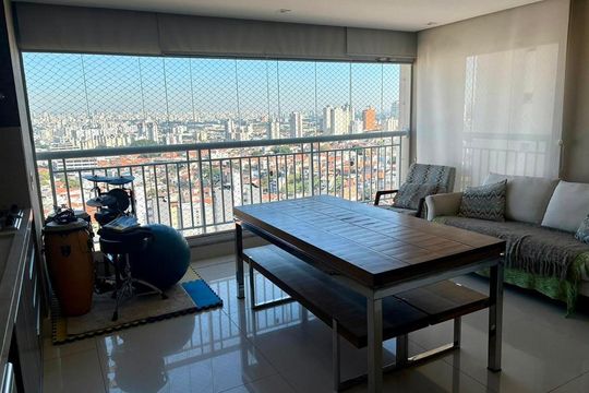 Varanda de apartamento à venda com 2 quartos, 96m² em Vila Leonor, São Paulo