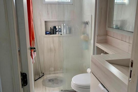 Banheiro 1 de apartamento à venda com 2 quartos, 96m² em Vila Leonor, São Paulo
