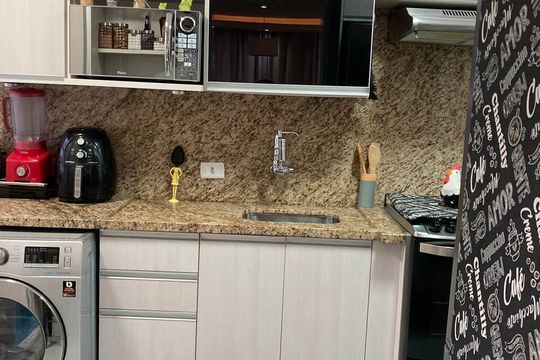 Cozinha de apartamento à venda com 2 quartos, 44m² em Jardim Sao Luis (Zona Norte), Guarulhos