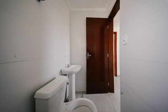 Banheiro da Suíte de apartamento para alugar com 1 quarto, 29m² em Vila Ré, São Paulo