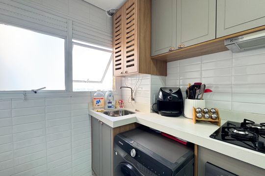 Área de Serviço de apartamento à venda com 2 quartos, 59m² em Planalto, São Bernardo do Campo