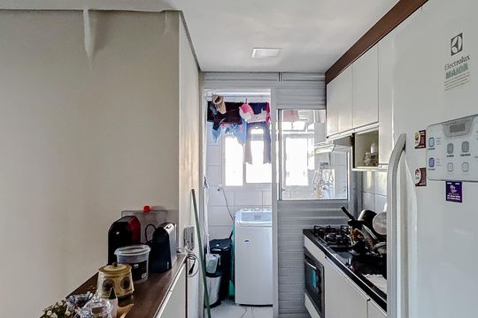 Cozinha de apartamento para alugar com 2 quartos, 46m² em Jardim America da Penha, São Paulo