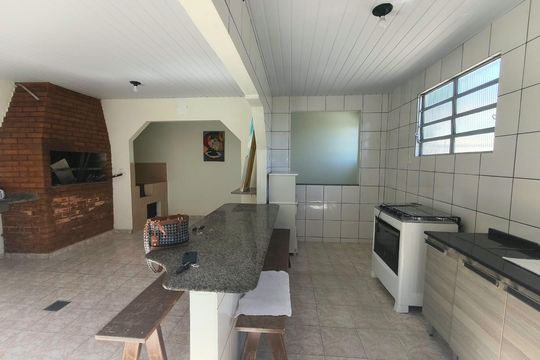 Área comum - Churrasqueira de casa para alugar com 2 quartos, 200m² em Forquilhinhas, São José