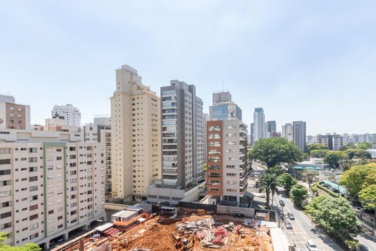 Vista da Varanda de kitnet/studio para alugar com 1 quarto, 17m² em Cidade Monções, São Paulo