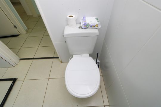 Banheiro de apartamento à venda com 2 quartos, 54m² em Jardim Santa Cristina, Santo André