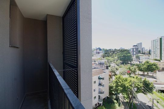 Suíte 1 - Sacada de apartamento à venda com 2 quartos, 91m² em São Francisco, Curitiba