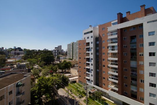 Vista da Suíte 1 de apartamento à venda com 2 quartos, 91m² em São Francisco, Curitiba