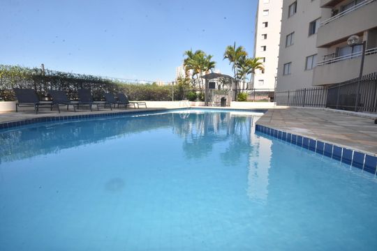 Área comum - Piscina de apartamento à venda com 2 quartos, 68m² em Jardim Pacaembu, Jundiaí