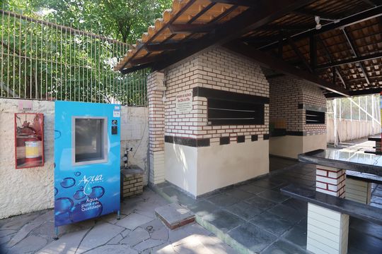 Área comum - Churrasqueira de apartamento para alugar com 1 quarto, 34m² em Centro, Canoas