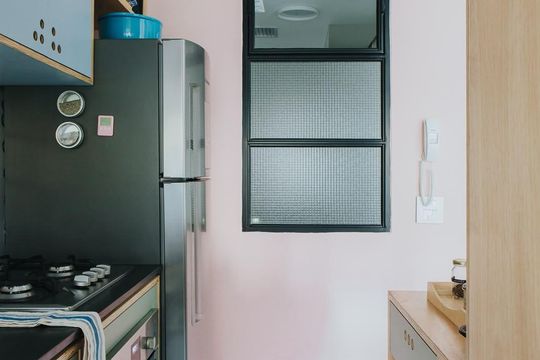 Cozinha de apartamento para alugar com 1 quarto, 44m² em Jardim Paulista, São Paulo